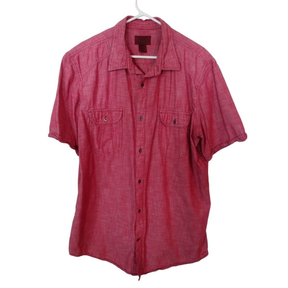 Young Men's XLT Red Button Up Short Sleeve from The Foundry Supply Company